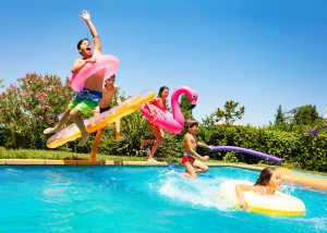 pool floats and lounges